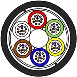 Optikai behúzó kábel 1x12 G652D 2700N