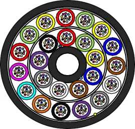 Fve Duct 12x12 cable (G.652D) 15.7mm